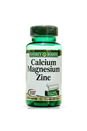 Calcium Magnesium Zinc D3 Takviye Edici Gıda 100 Kaplet