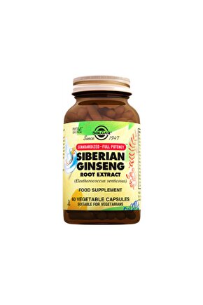 Siberian Ginseng Root Extract 60 Vegi Kapsül