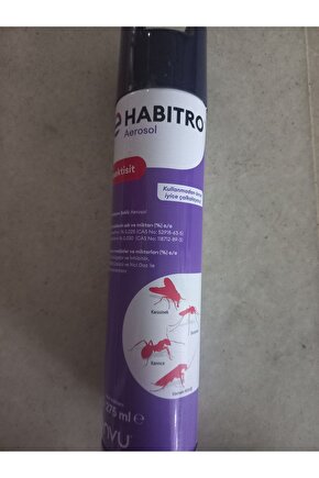 Habitro aerosol fısfıs sinek sivrisinek hamam böceği ilacı 2 adet