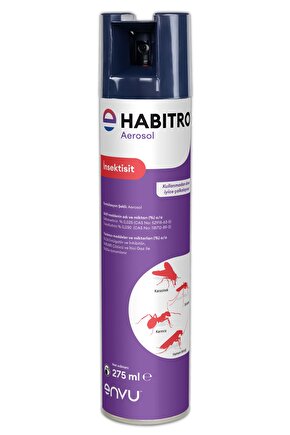Habitro Aerosol Sinekler Karasinekler Hamam Böcekleri 275 Ml