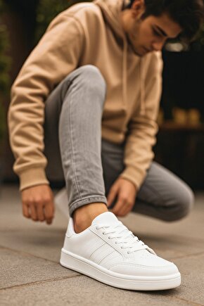 düz taban beyaz sneaker ayakkabı ünisex ayakkabı kadın spor erkek spor