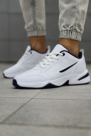 beyaz taban kalın spor ayakkabı erkek spor sneaker ayakkabı