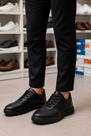 kalın taban, koku yapmaz, kaymaz taban,terleme yapmaz erkek sneaker yazlık deri spor
