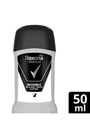 Men Motionsense Erkek Stick Deodorant Invisible On Black White Clothes 50 ml