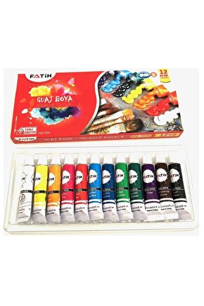 Guaj Boya Tüplü 12 Renk 12 ml 50521