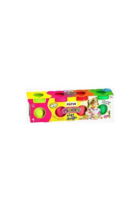 Oyun Hamuru 520 gr 4 Renk Fosforlu 50065 (1 KOLİ 30 ADET)