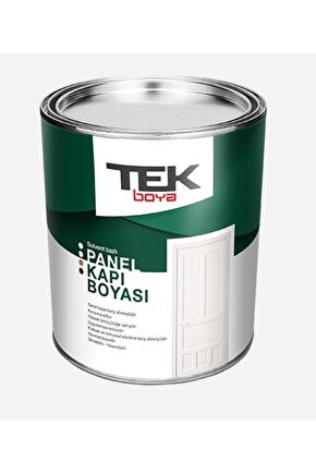 TEK PANEL KAPI BOYASI SOLVENT BAZLI BEYAZ 0,75L