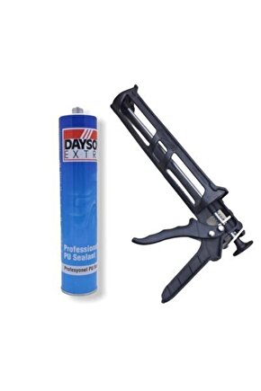 Extra Pu Mastik Silikonize Yapıştırıcı Beyaz Renk 280ml Güçlü Ve %100 Su Geçirmez+tabanca Set