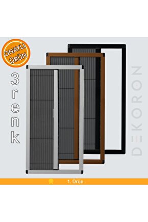 Plise Pileli Sürgülü Sineklik 0-90 X 0-210 Cm, Ahşap Kapı ,pimapen Kapı )pilise