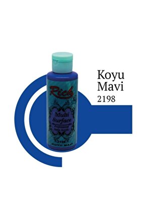 Multi Surface 2198 Koyu Mavi Akrilik Boya 120 Cc