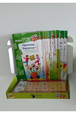 Miniyup 4-6 Yaş Okul Öncesi Eğitim Seti - (9 Kitap + 1 Kontrol Kutusu)