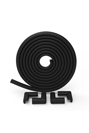 - 2 Metre Kenar + 4 Adet Köşe 8mm - Siyah
