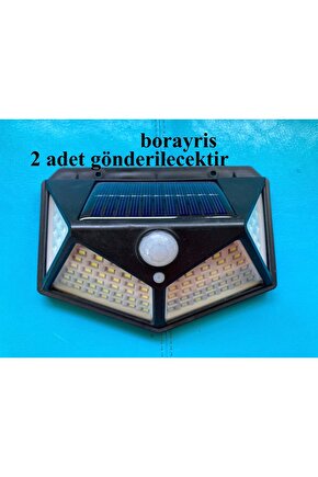 2 Adet borayris Güneş Enerjili Bahçe Lambası 100 Led Bahçe Bahçe Lambası Aydınlatma 2 ADET borayris