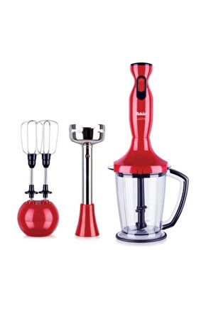 Lucina Kırmızı 1000 W Blender Seti