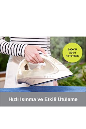 Glimmer Buharlı Ütü - Beyaz