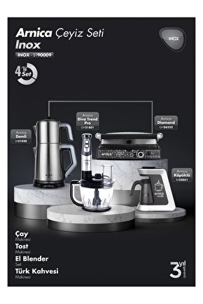 Inox 4lü Elektrikli Çeyiz Seti ST90009