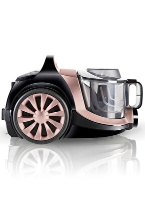 Tesla Premium ET14300 Koldan Kumandalı Turbo Başlıklı Toz Torbasız Elektrikli Süpürge Rose