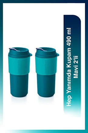 2li Hep Yanımda Kupam Suluk Ve Matara Mavi 490 ml