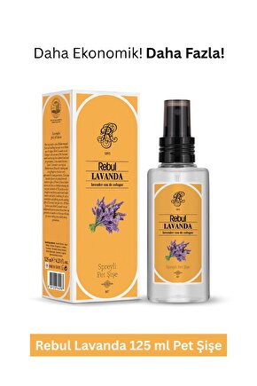 Evin Havasını Değiştiren Spreyli Pet Şişe Kolonya 125 Ml - Lavanda