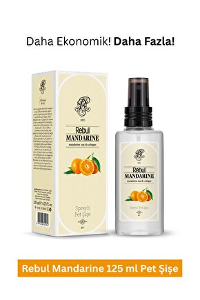Evin Havasını Değiştiren Spreyli Pet Şişe Kolonya 125 Ml - Mandarine Kokulu