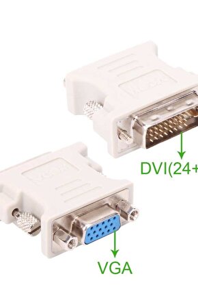 CA301 Dvi 24+5 Erkek To Vga Dişi Dönüştürücü