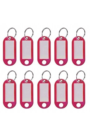 Plastik Anahtarlık Pembe 100lü Paket