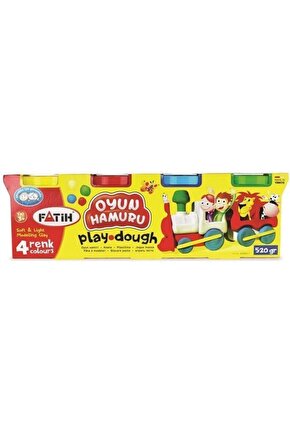Oyun Hamuru - 4 Renk (4 x 130 Gr.=520Gram)