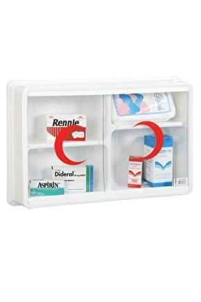Pls Ecza Dolabı Camlı Yeni Yönetmeliklere Uygun Sağlam Ev Okul Işyeri Ecza Dolabı 158