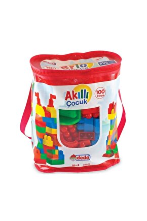 Çantalı Akıllı Çocuk Renkli Bloklar Sök Tak Eğitici Lego 100 Parça Oyuncak
