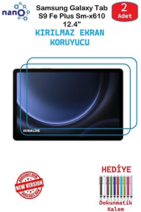 Samsung GalaxyTabS9FE+ 12.4 İçin Nano Ekran Koruyucu 9h Esnek 2 ADET