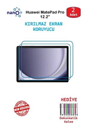 Huawei MatePad Pro 12.2 İçin Nano Ekran Koruyucu 9h Esnek 2 ADET