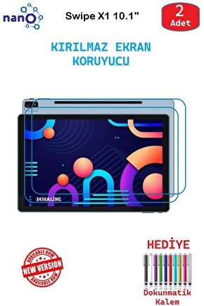 Swipe X1 10.1 İçin Nano Ekran Koruyucu 9h Esnek 2 ADET