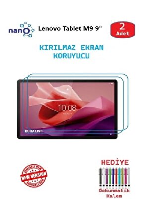 Lenovo Tablet M9 9 Uyumlu Nano Ekran Koruyucu 9h Esnek 2 ADET