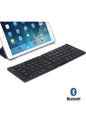 HUAWEI MatePad 11 2023 Tablet Uyumlu Bluetooth Mini Katlanır Kablosuz Şarjlı Klavye + Dok. Kalem