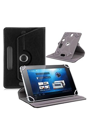 Lenovo Tab M9 Uyumlu Üniversal Dönerli Standlı Tablet Kılıfı+Dokunmatik Kalem