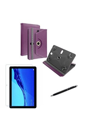 Lenovo Tab M9 Standlı Tablet Kılıfı+Nano Kırılmaz Ekran Koruyucu+Dokunmatik Kalem