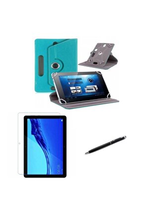 Lenovo Tab M9 Standlı Tablet Kılıfı+Nano Kırılmaz Ekran Koruyucu+Dokunmatik Kalem