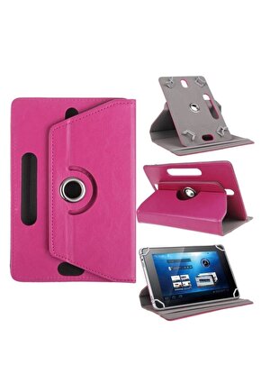 Hometech Alfa 10MA 10.1 Uyumlu Üniversal Dönerli Standlı Tablet Kılıfı +Dokunmatik Kalem