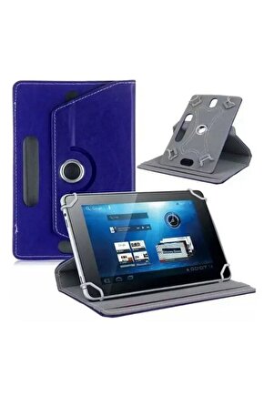 Vorcom SXPro 10 Uyumlu Üniversal Dönerli Standlı Tablet Kılıfı +Dokunmatik Tablet Kalemi Hediye