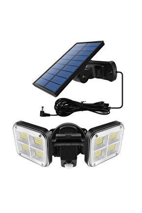 Solar Led Hareket Sensörlü Bahçe Aydınlatması Su Geçirmez 120 Ledli Güneş Enerjili Lamba