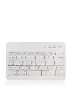 Hometech Alfa 7lm 7 Uyumlu Bleutooth Tablet Klavyesi Mini Slim Şarjlı Kablosuz Klavye