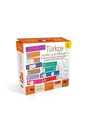 Türkçe Ilk Harfler Ve Kelimelerİlk Okuma-Heceleme-Harf Eşleştirme Ve Kelime Tamamlama Oyunu3-6 Yaş