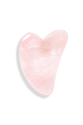 Pembe Kuvars Gua Sha Masaj Aleti | Klasik