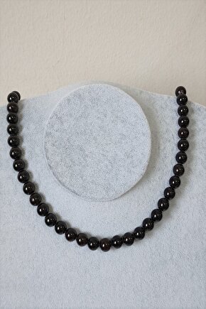 Sertifikalı 8 Mm Lal Granat Garnet Doğaltaş Kolye