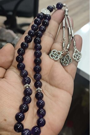 Ametist Taşı 10 mm Natural Doğaltaş Tesbih