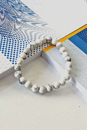 Unisex Havlit Doğaltaş Markazit Bileklik - B471 MK-842