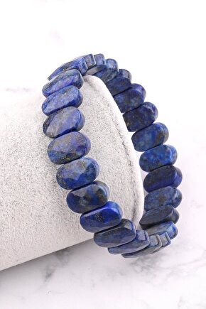Lapis Lazuli 8 X 14 Mm Özel Kesim Doğal Taş Bileklik