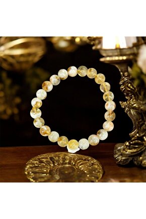 Sitrin 8mm Doğaltaş Bileklik