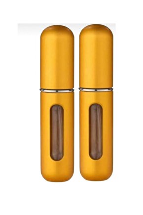 Cep Parfüm Şişesi 8ml Doldurulabilir Atomizer-2 Adet Sarı