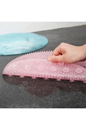 Vantuzlu Banyo Fırçası Masaj Pedi Sırt Ayak Kesesi Yıkama Aleti Lifi
